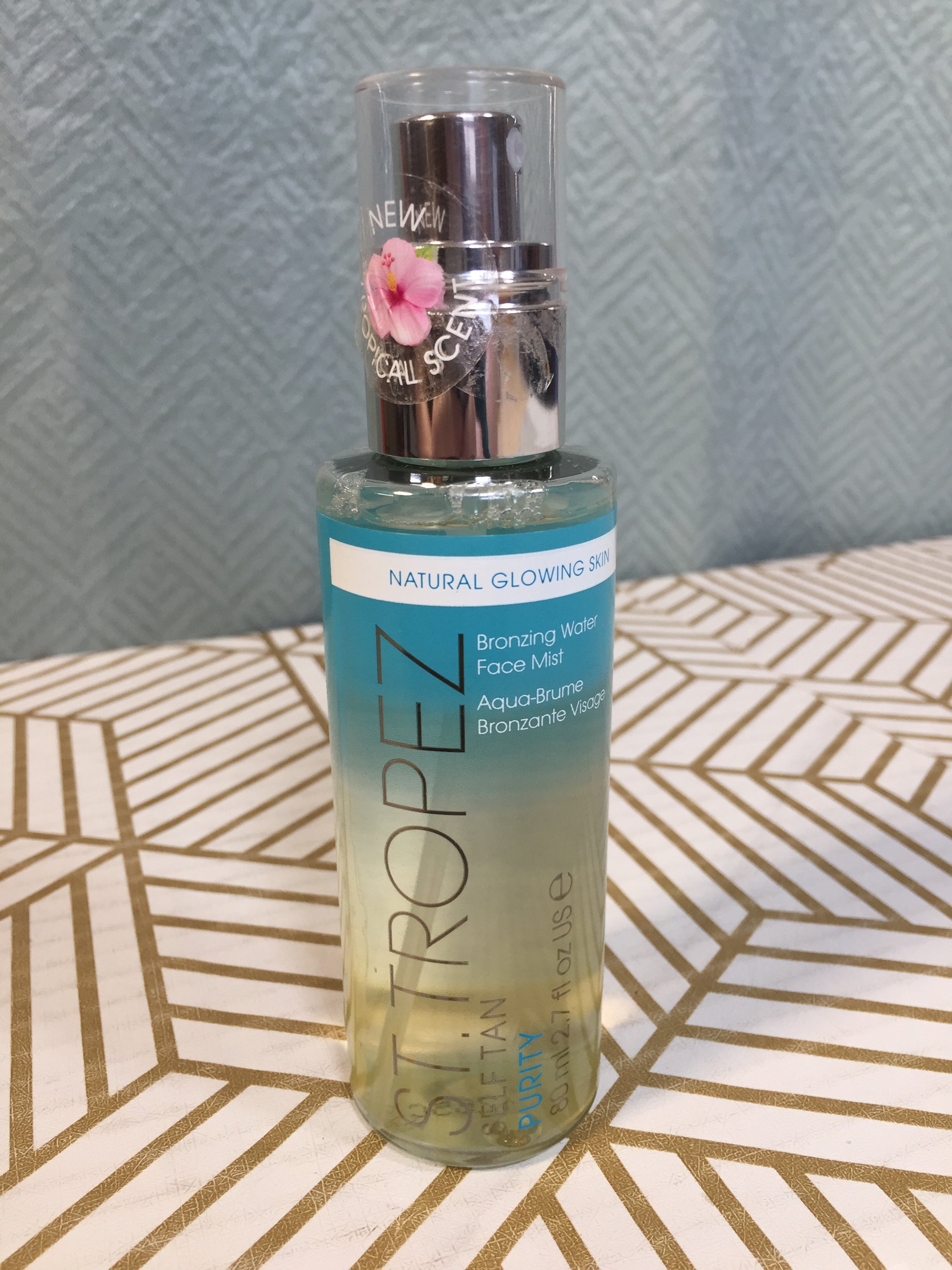St. Tropez Self Tan Purity Bronzing Water Face Mist, Lightweight Face Tanner with Hyaluronic Acid, Tropical Scent, 100% Clean & Vegan Friendly Tan Mist, Face Self Tanner for a Natural Glow, 2.7 Fl Oz (7893154824430)